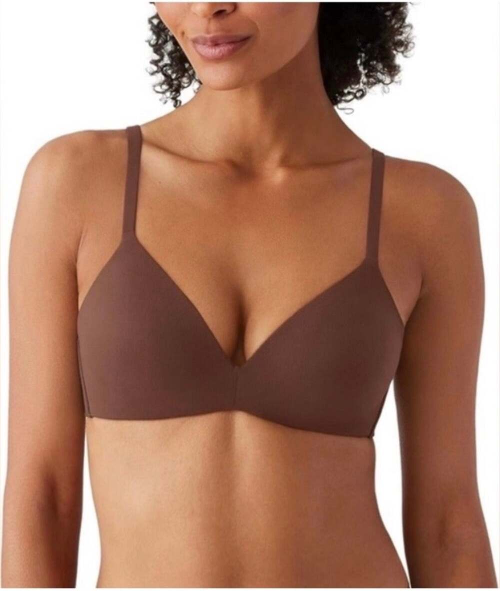 Wacoal 852189 How Perfect Wire Free Lined T-Shirt Bra rich chocolate brown 40B